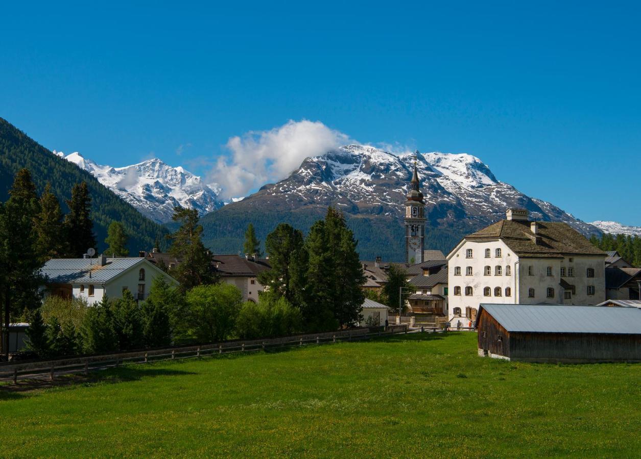 Ferienwohnung Chesa Michel Bever Exterior foto