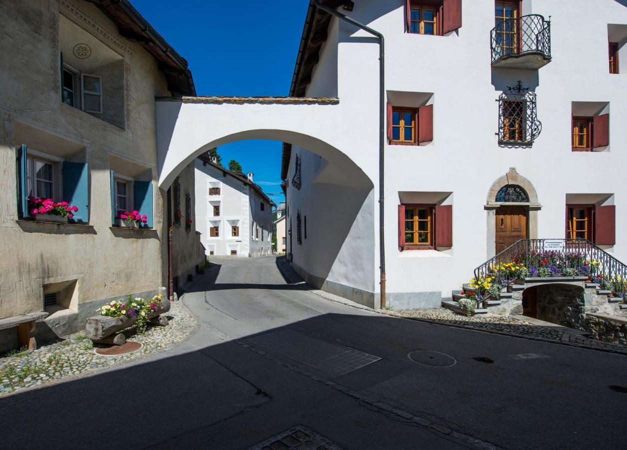 Ferienwohnung Chesa Michel Bever Exterior foto