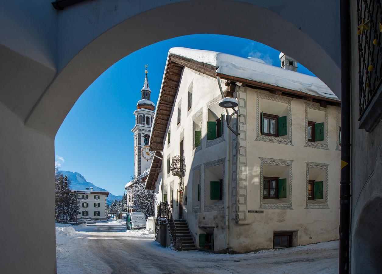Ferienwohnung Chesa Michel Bever Exterior foto