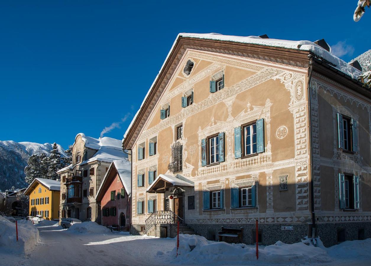 Ferienwohnung Chesa Michel Bever Exterior foto