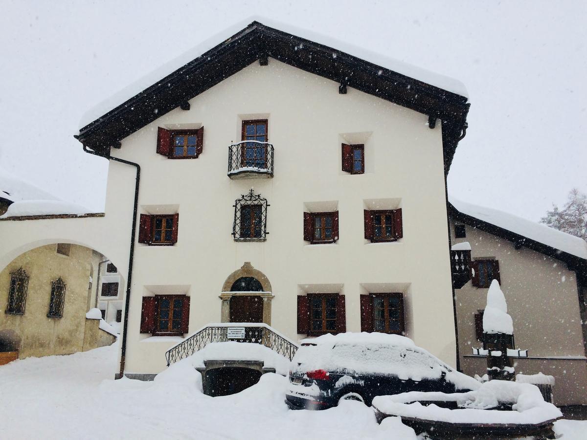 Ferienwohnung Chesa Michel Bever Exterior foto